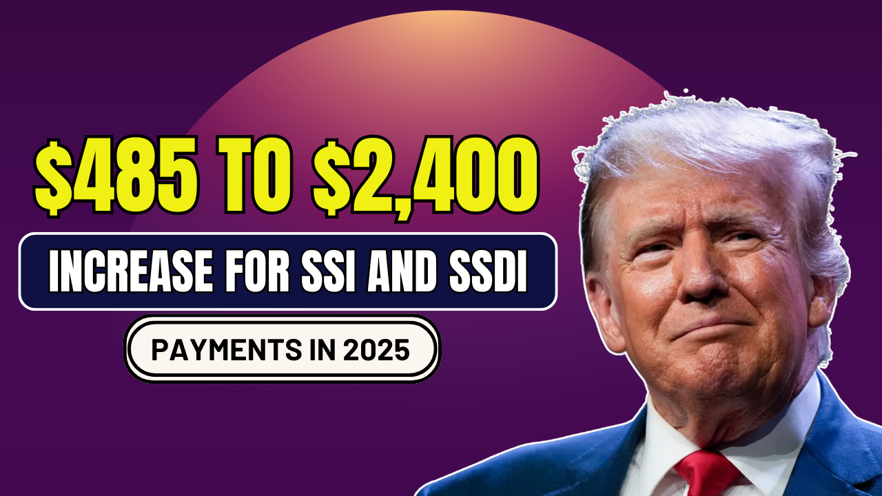 $485 to $2,400 Increase for SSI and SSDI Payments in 2025