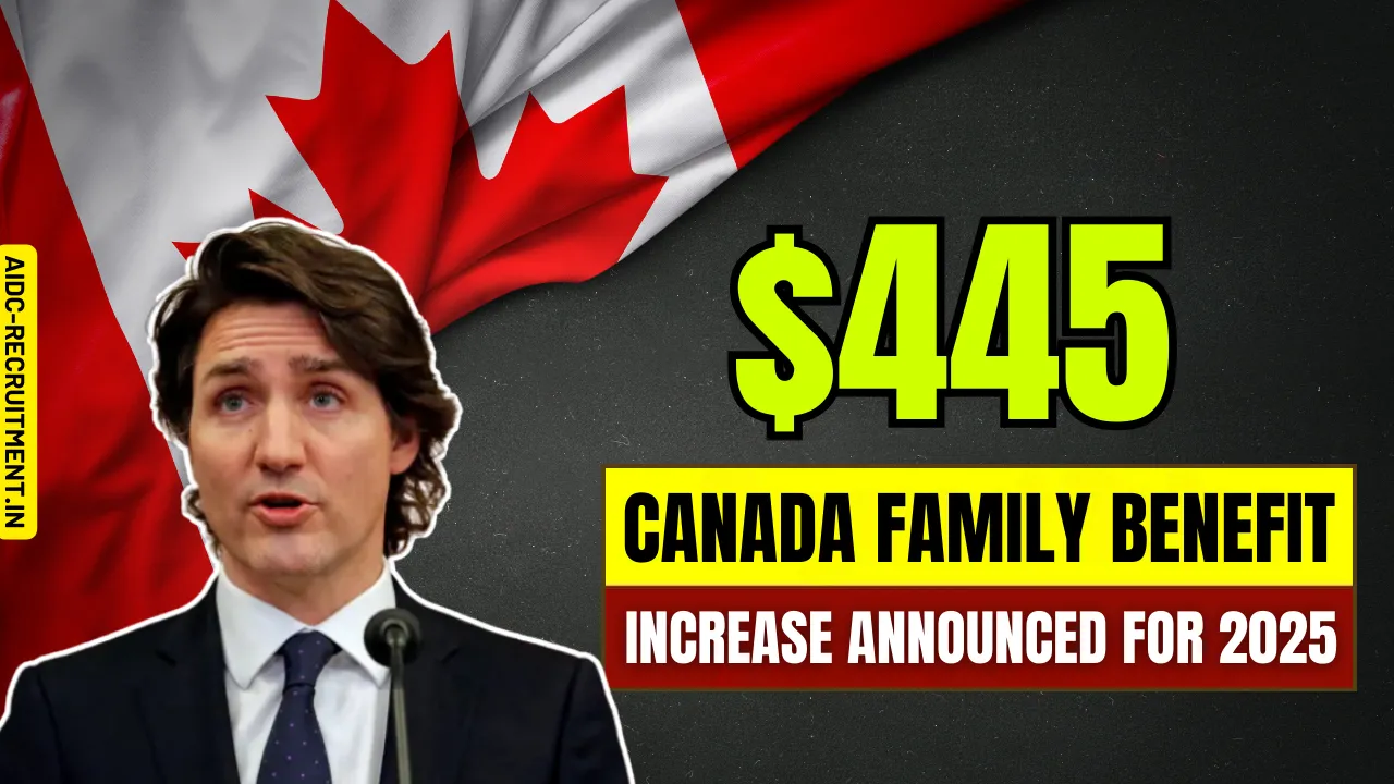 Canada $445 Family Benefit Increase