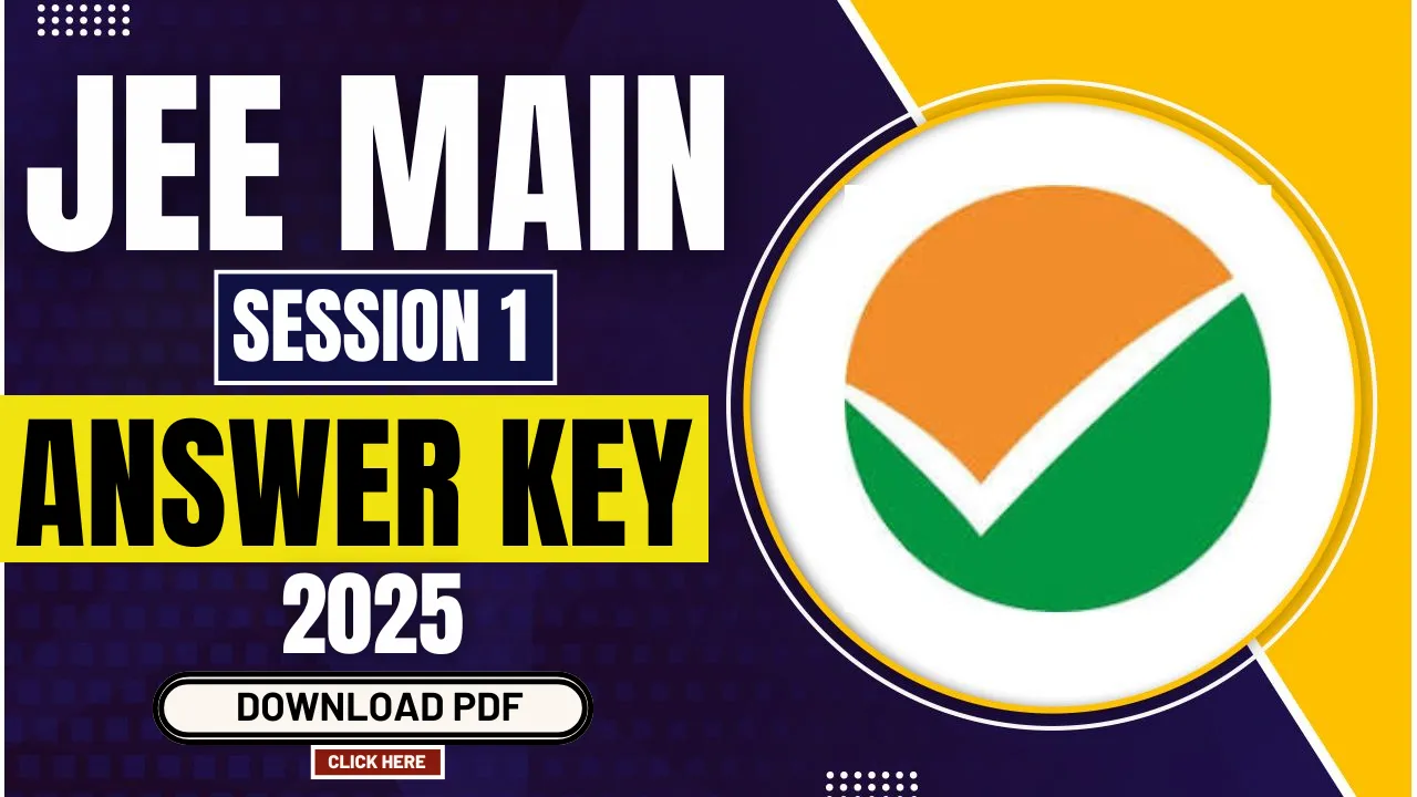 JEE Main Session 1 Answer Key 2025